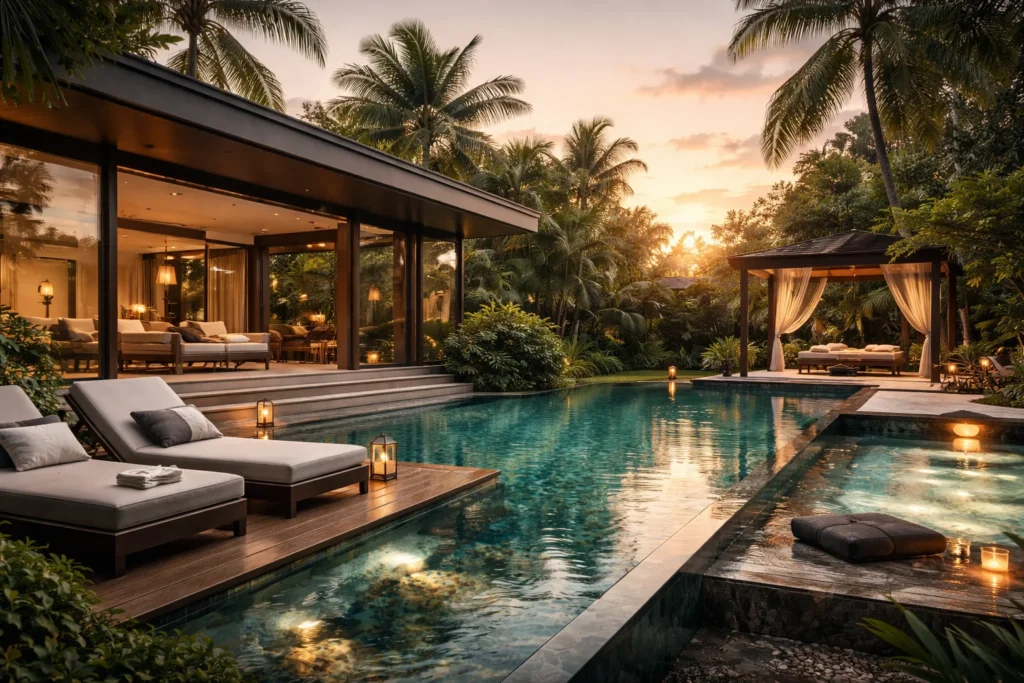 Luxury Arua Private Spa Villas with private pool and outdoor spa area for premium travelers.