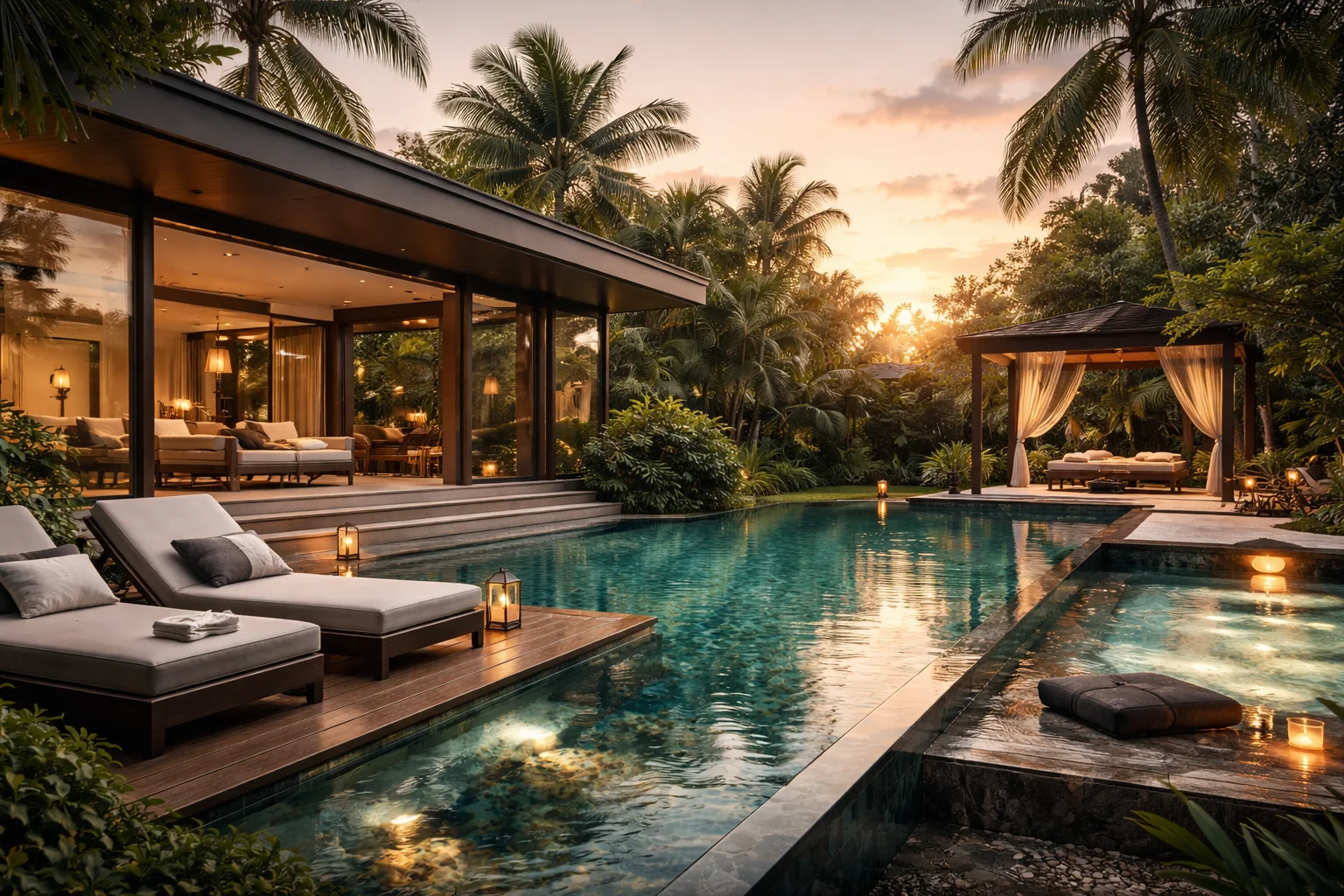 Luxury Arua Private Spa Villas with private pool and outdoor spa area for premium travelers.