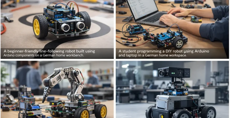 Beginner DIY line-following robot with Arduino