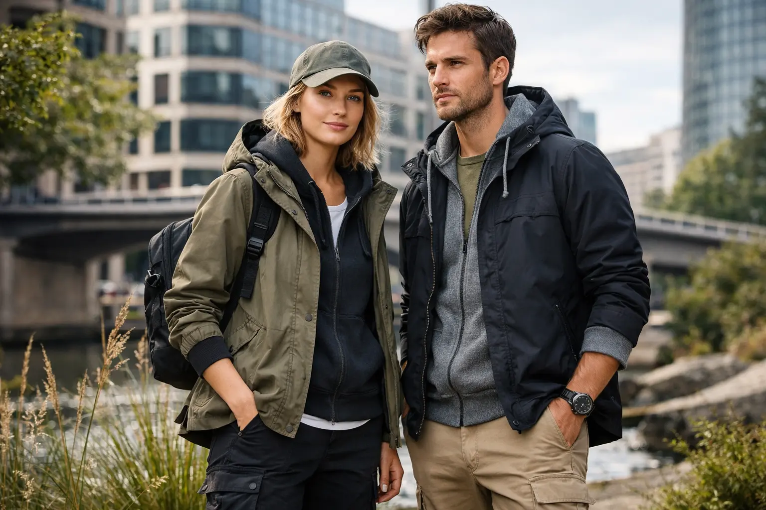Tom Tailor Adventurous Extreme outdoor-inspired clothing collection styled for modern German urban lifestyle.