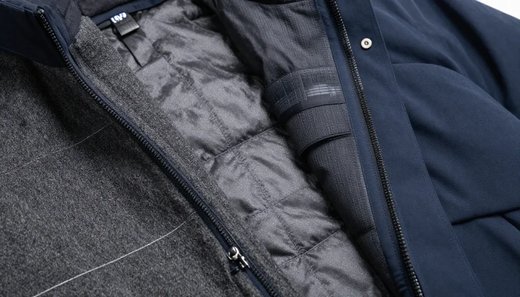 Waterproof winter coats for men and winter jacket fabrics comparison