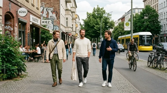 Sustainable men’s fashion brands Germany modern eco-friendly menswear