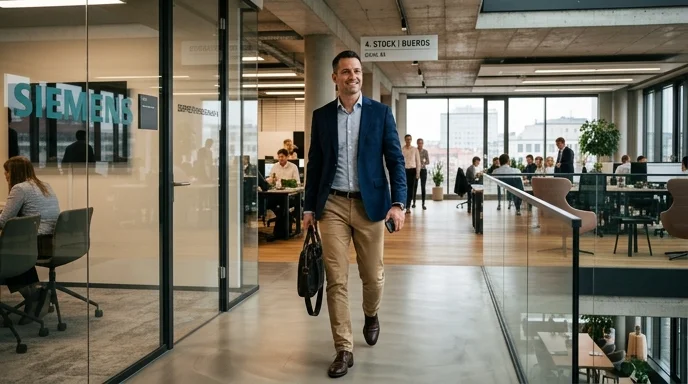 Business casual outfits for men in Germany modern office style