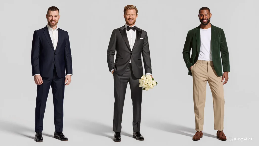 Styling slim fit suits for business wedding and casual events
